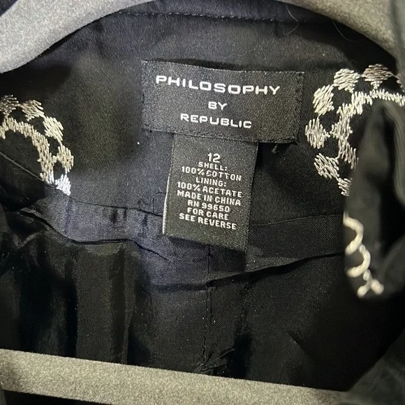 Philosophy by Republic jacket, size 12